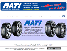 Tablet Screenshot of mati.de